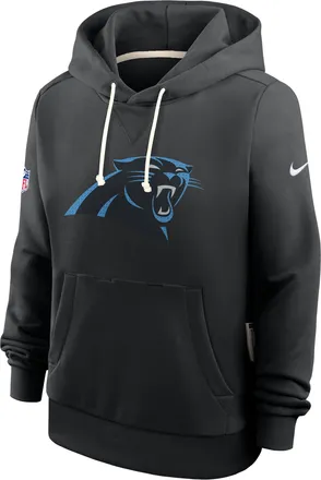 Nike Carolina Panthers Sideline Nike Womens Dri-FIT NFL Pullover Hoodie in Black | 03C300A9D-A0M