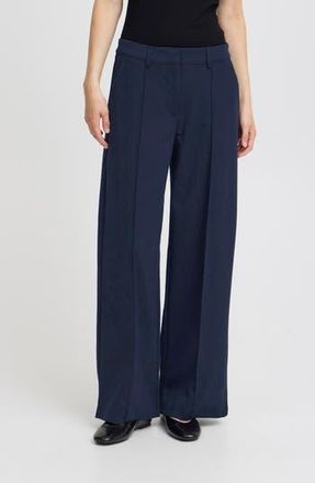Ichi Wide Leg Pants in Total Eclipse at Nordstrom Rack, Size X-Small