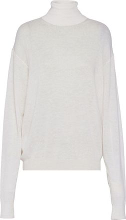 Prada roll-neck cashmere jumper - women - Cashmere - 42 - White