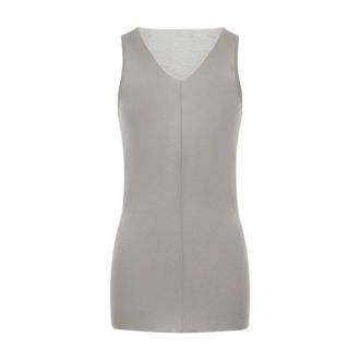 Rick Owens Sleeveless Tops, female, White, Size: S SL Top