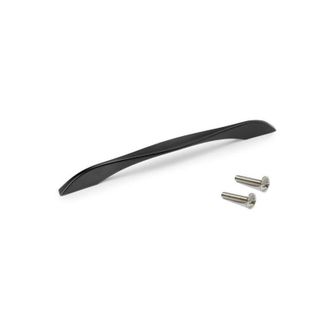 Emuca Emuca Lote De 20 Tiradores Para Mueble Varna, L247mm, Intereje 224mm, Zamak, Pintado Negro