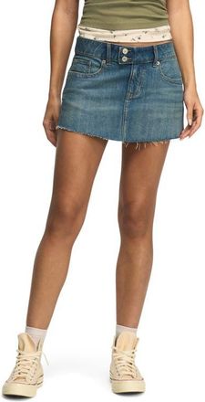 Lucky Brand Micro Denim Miniskirt in Hot To Go Wash at Nordstrom, Size 24