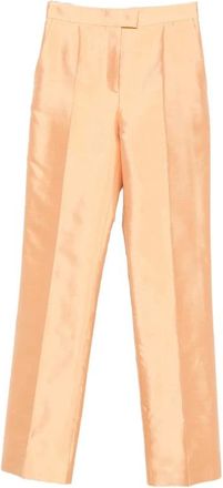 Valentino Straight Trousers, female, Orange, Size: M Straight Trousers