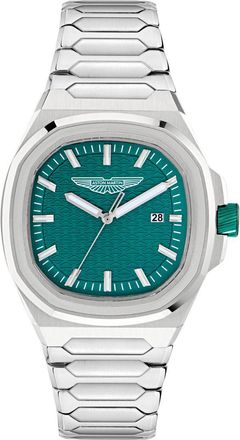 Aston Martin Icon Gpq Heren Zilveren Horloge MTIG2S604