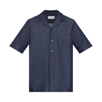 Dries Van Noten Heren, Overhemden, Blauw, Maat: L Denim
