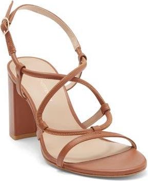 Stuart Weitzman Nilla Block Heel Sandal in Saddle at Nordstrom Rack, Size 10.5