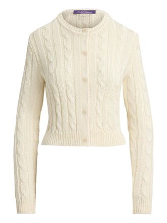 Ralph Lauren Collection cable-knit buttoned cardigan - Neutrals