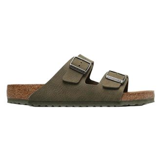 Birkenstock Arizona Vegan Microfiber Sliders - male - Birkenstock - Sliders - Green - 10 1/2 UK - Shoes