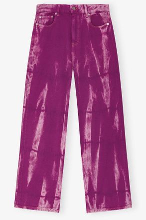 Ganni Purple Overdyed Marri Jeans - Size 26 Organic Cotton