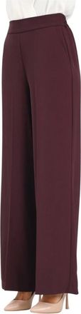 Vicolo Broeken, Dames, Rood, L, Polyester, Bordeaux Elegante Broek