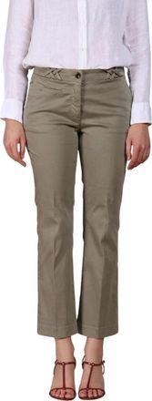 Mason's New York Trumpet Chino Pants - Dames - Wijde Broeken - Groen - S - Katoen - Broeken