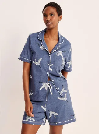 Miiyu Womens Ultra-comfortable piped pyjama set