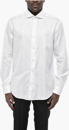 Vincenzo Di Ruggiero Napoli Cotton Poplin Shirt with French Collar size 43