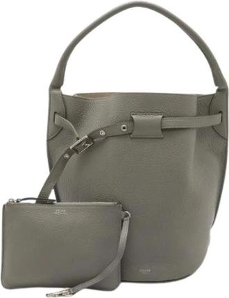Celine Pre-owned Vintage Bucket Bag - Dames - Vintage Tas - Grijs - ONE Size - Leer - Vintage