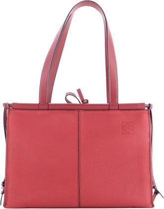 Loewe Cushion Leather Small tote bag - Rood