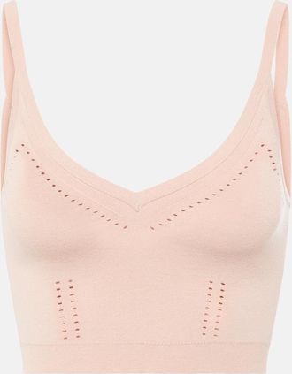 Max Mara Cropped knitted tank top