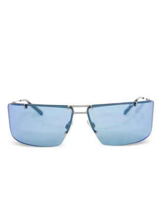 Dolce & Gabbana Eyewear Zonnebril met rechthoekig montuur - Blauw