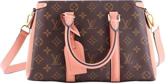 Louis Vuitton Soufflot Tote Monogram Canvas With Leather Bb (Authentic Pre- Loved)