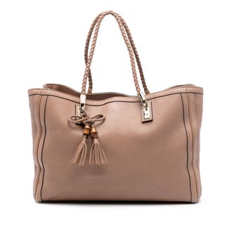 Gucci Tweedehands Medium Leren Bella Tote