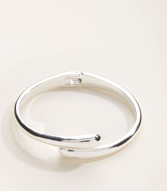 Fat Face FatFace Silver Tone Hinged Bangle