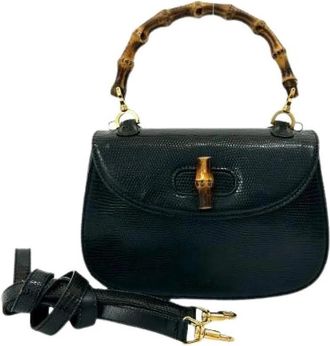 Gucci Pre-owned Leren Mini Tas - Dames - Vintage Mini Tas - Zwart - ONE Size - Leer - Vintage
