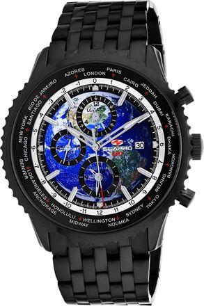 Seapro Meridian World Timer GMT Mens Watch