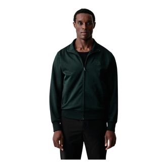 Lacoste Chaqueta deportiva con insignia a rayas - Sweatshirts & Hoodies - Hombre - Verde - 3XL