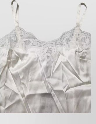 Dolce & Gabbana silk lace tank top