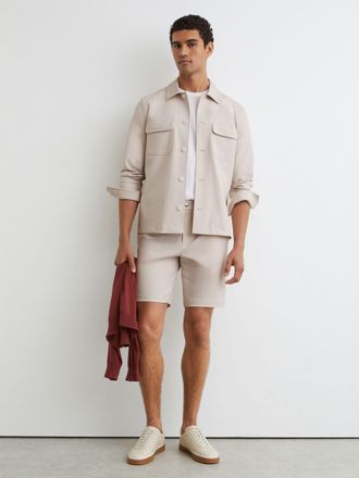 Reiss Stone Technical Stretch Shorts, 30