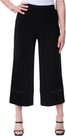 Joseph Ribkoff Wijde Pijpen Broek - Dames - Broeken - Zwart - Maat: S Spandex