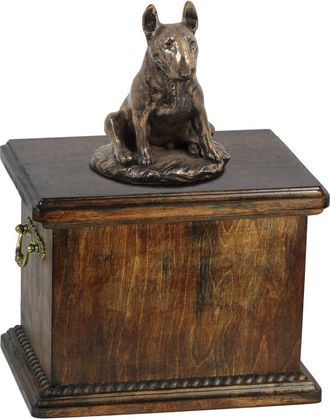 OEM Bull Terrier, Bull Terrier Iv - Urna Para Cenizas De Perro, Urna Con Estatuilla, Urna Elegante En Estilo Cl&aacute;sico De La Marca Art-dog