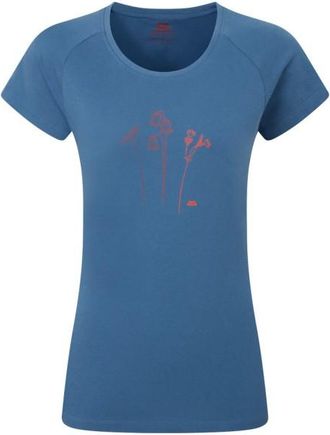 Mountain Equipment Mountain Flower Tee T-Shirt f&uuml;r Damen | blau