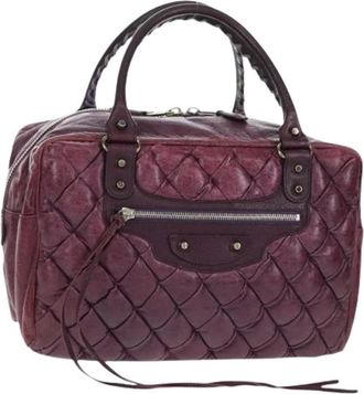 Balenciaga Pre-owned Handbags, female, Purple, Size: ONE SIZE Pre-owned Vintage Hand Bag