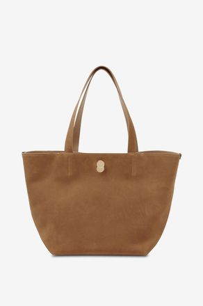 Fabiana Filippi Trapezf&ouml;rmige Cabas-Tasche aus Wildleder Eclissi