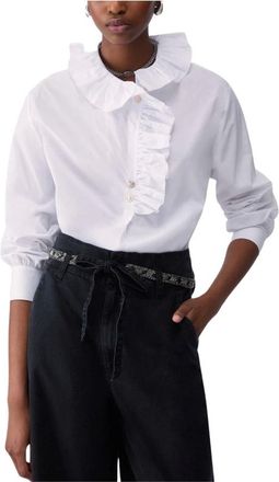 Liu Jo Blusa de Popel&iacute;n - Blouses & Shirts - Mujer - Blanco - XS