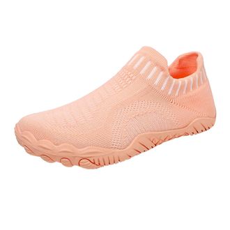 Generic Mens Water Shoes Fly Woven Slip On Shoes Non-Slip Quick Dry Barefoot Beach Swim Shoe, Breathable Mesh Lining Wide Fit Aqua Shoe with Air Cushion Comfo