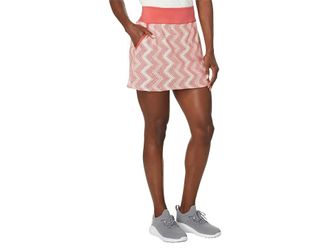 adidas Golf Ultimate365 Printed 16 Inch Golf Skort Womens Skort Preloved Scarlet : MD, Spandex/Polyester