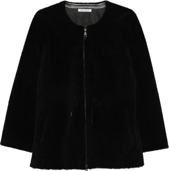 Liska drawstring-front jacket - Black