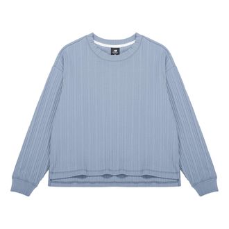New Balance (WMNS) New Balance Casual Rib-Knit Top Asia Sizing Blue AWT23319-AGY