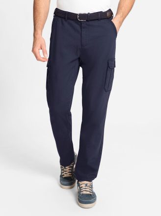 Catamaran Cargohose CATAMARAN, Herren, Gr. 24, Unterbauchgr&ouml;ssen, blau (marine), 98% Baumwolle, 2% Elasthan, unifarben, Hosen Cargohose