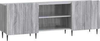 vidaXL Mueble De Tv Gris Sonoma 150 X 31 X 52 Cm Madera De Ingenier&iacute;a Vidaxl