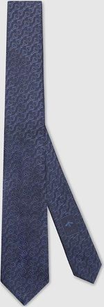 Gucci Silk Jacquard Tie, Blue, Silk