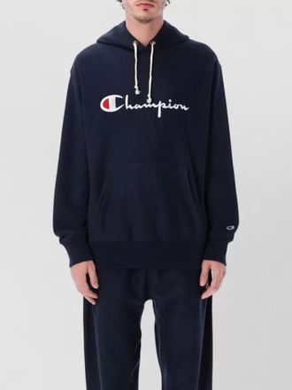 Champion logo fleece hooded sweatshirt relaxed fit