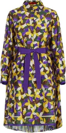 Carolina Herrera Jasmine Print Overhemdjurk Twill - Dames - Shirt Kleedjes - Veelkleurig - S - Kleedjes