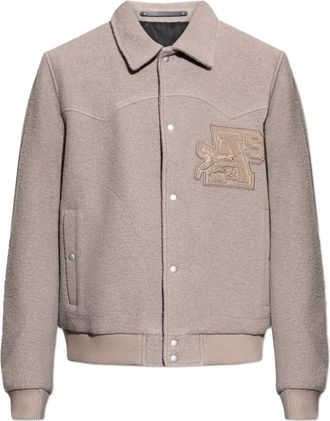 AllSaints Royce Wool Jacket - Heren - Zomerjassen - Beige - S - Wol - Jassen