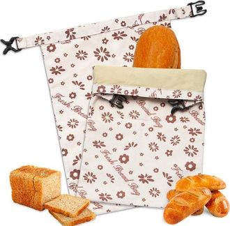 OEM 1 Unidad, Bolsa Para Pan, Beige, Para La Cocina, Bolsa Para Pan De Cera De Abeja Reutilizable De Yute Y Algod&oacute;n, 30 X 43 Cm