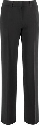 Ermanno Scervino Slanke Silhouet Moderne Glamour Broek - Dames - Straight fit broeken - Zwart - L - Broeken
