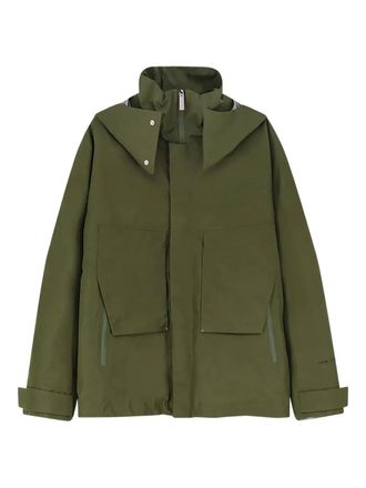 Herno removable-hood padded jacket - men - Recycled Polyester/Polyurethane/Polyester - L - Green