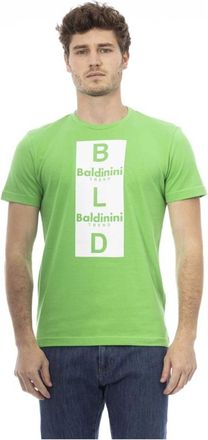 Baldinini Casual Ronde Hals Korte Mouw T-shirt - Heren - T-shirts - Groen - M - Tops