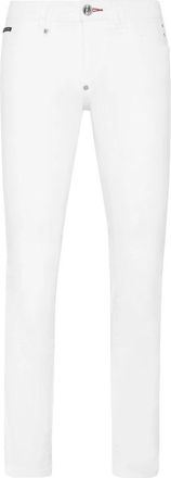 Philipp Plein Denim Slim Fit - Heren - Slim Fit Jeans - Wit - W30 - Denim - Jeans